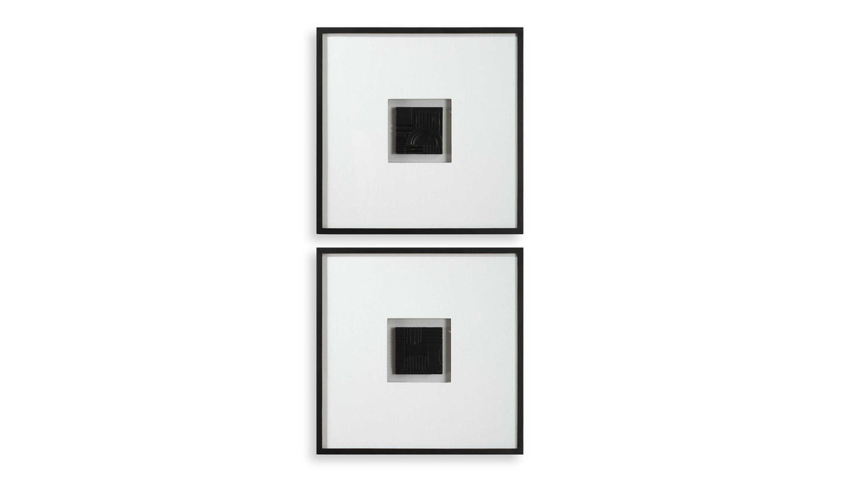 Origins - Shadow Boxes (Set of 2) - Black / White