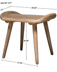 Arne - Scandinavian Small Bench - Light Brown