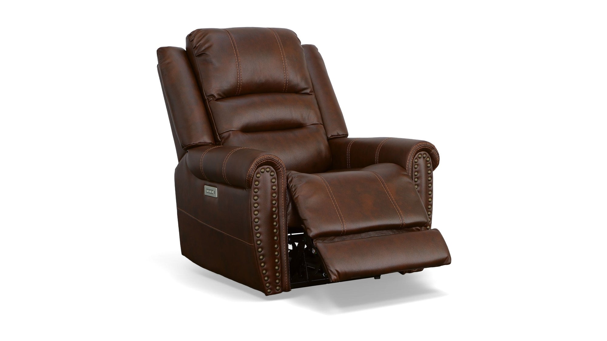 Oscar - Power Recliner With Power Headrest - Pumpernickel