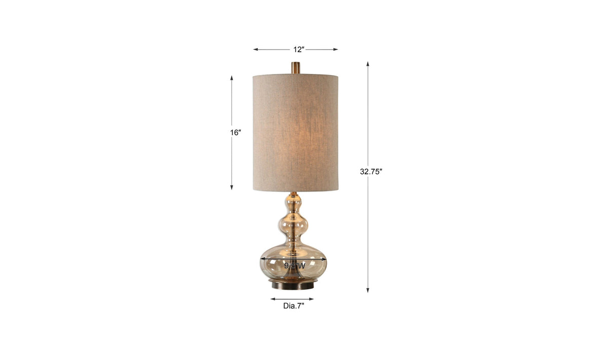 Formoso - Glass Table Lamp - Amber
