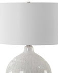 Dribble - White Glaze Table Lamp