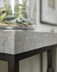 Ciao Bella - Metal And Concrete Console Table - Dark Gray / Black