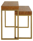 Burl-esque - Wooden Nesting Tables (Set of 2)