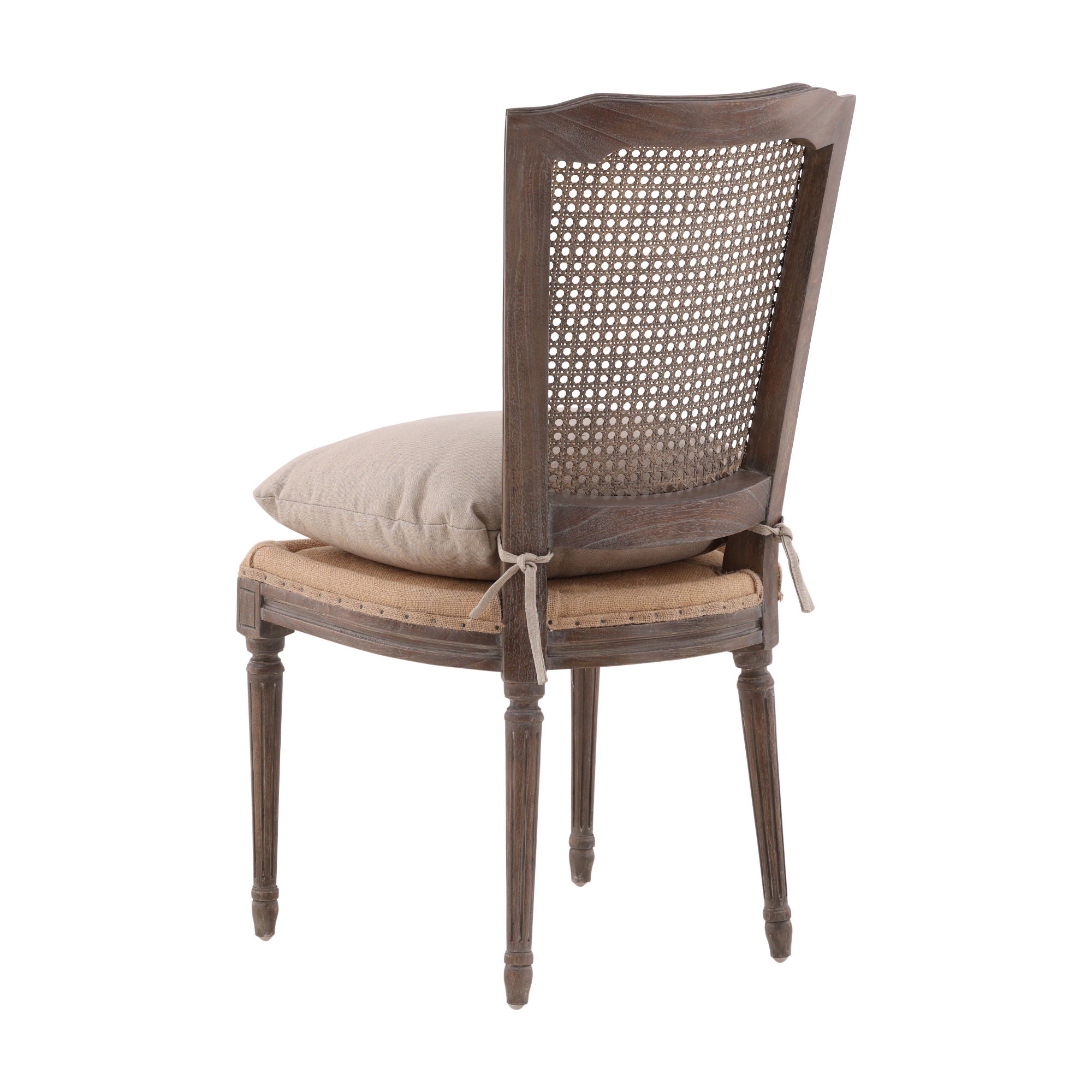 Morton - Dining Side Chair - Dark Brown / Beige