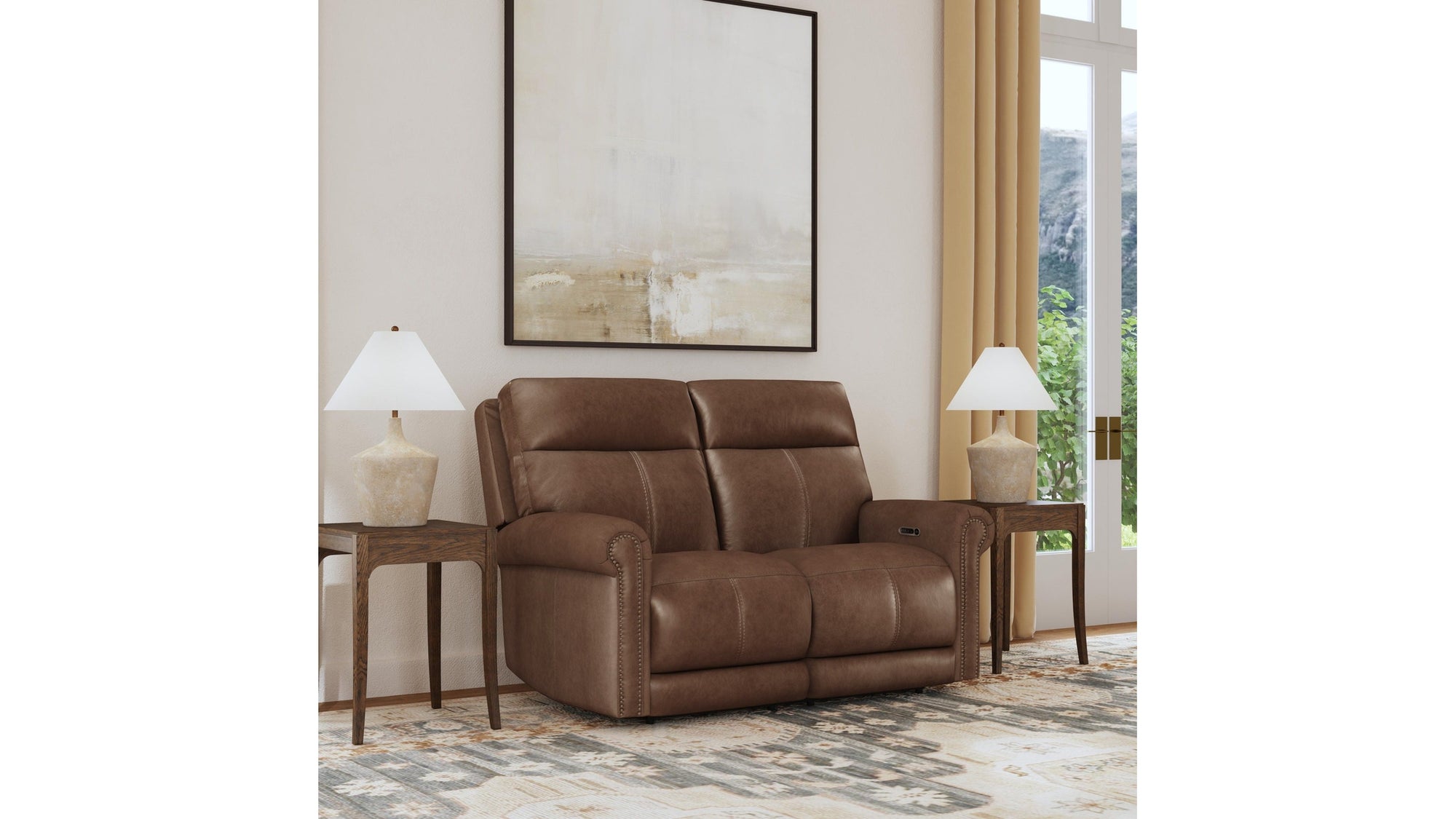 Alexander - Power Reclining Loveseat With Power Headrest & Lumbar