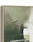 Verdant Horizon II Framed Canvas - Green