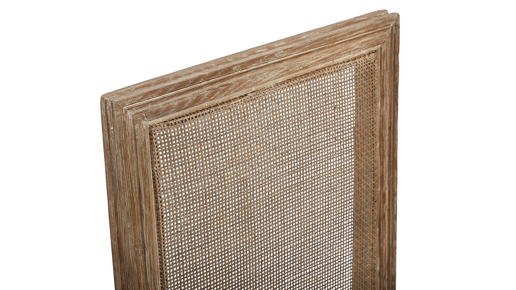 Caned Back Side Chair Set of 2 - Linen & Oak