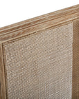 Caned Back Side Chair Set of 2 - Linen & Oak