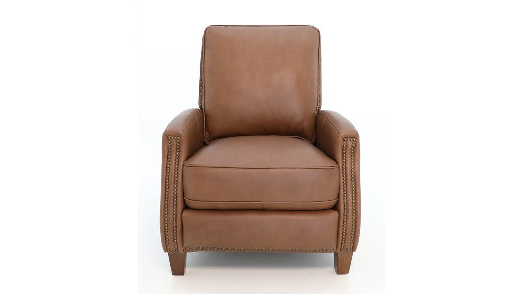 Melrose - Push Thru The Arm Recliner - Saddle