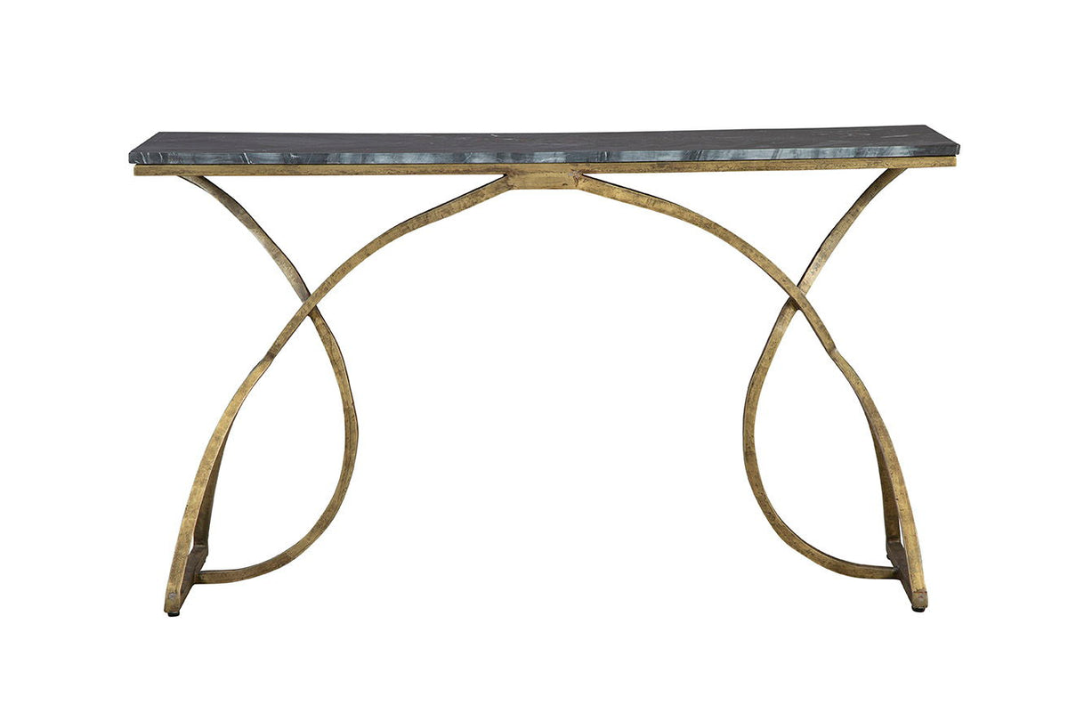 Nantes - Console - Dark Gray / Gold