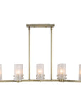 Mistie - 8 Light Linear Chandelier - Bronze