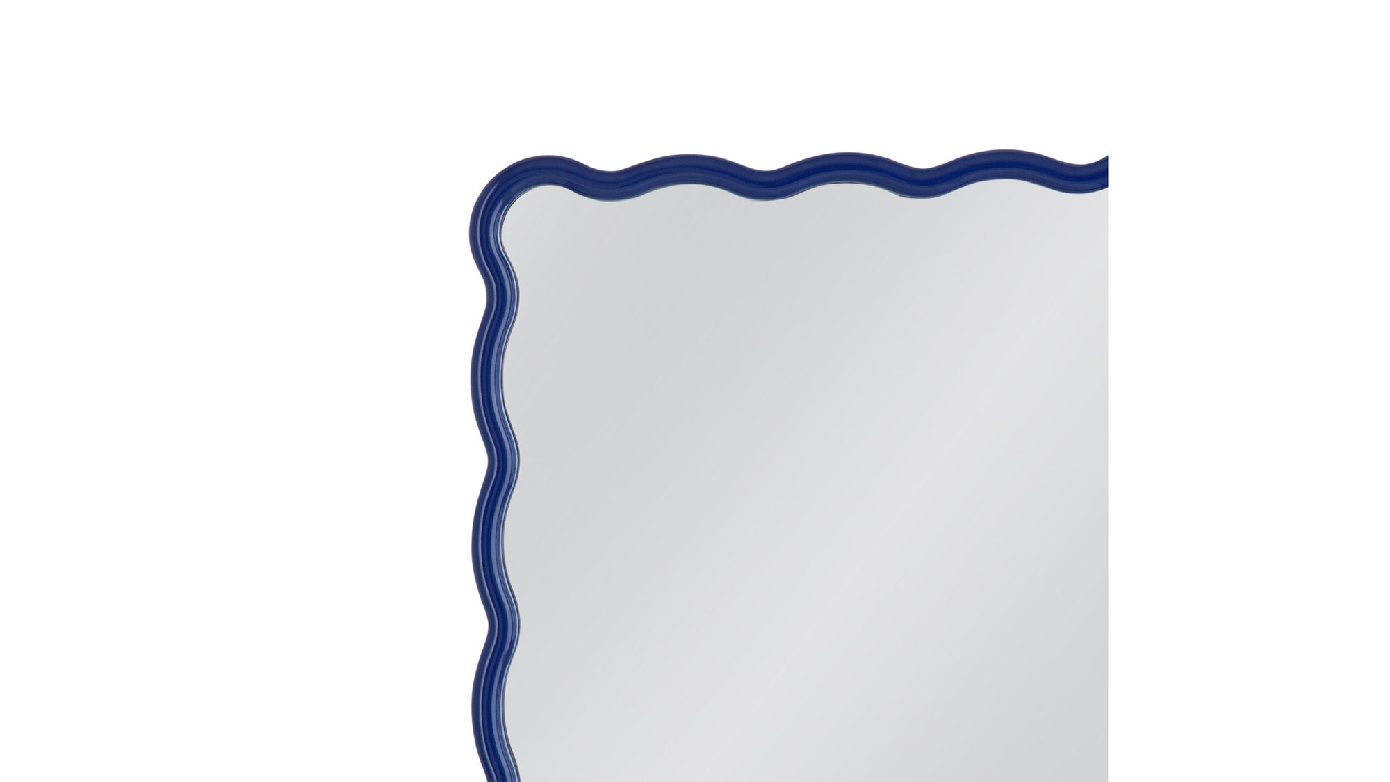Camellia - Rectangle Wall Mirror - Blue