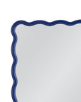 Camellia - Rectangle Wall Mirror - Blue