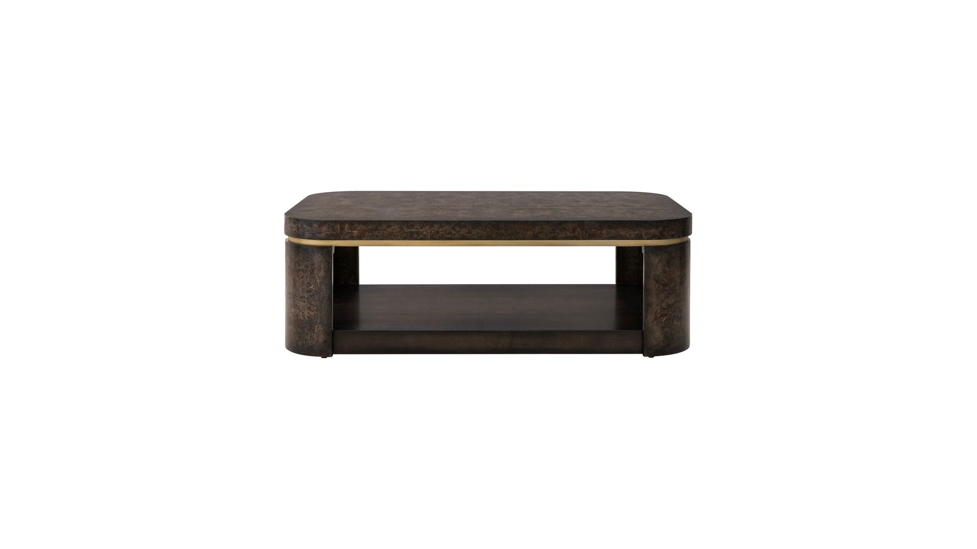 Langford - Coffee Table - Ebony Mappa Burl