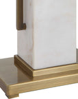 Column - White Marble Table Lamp