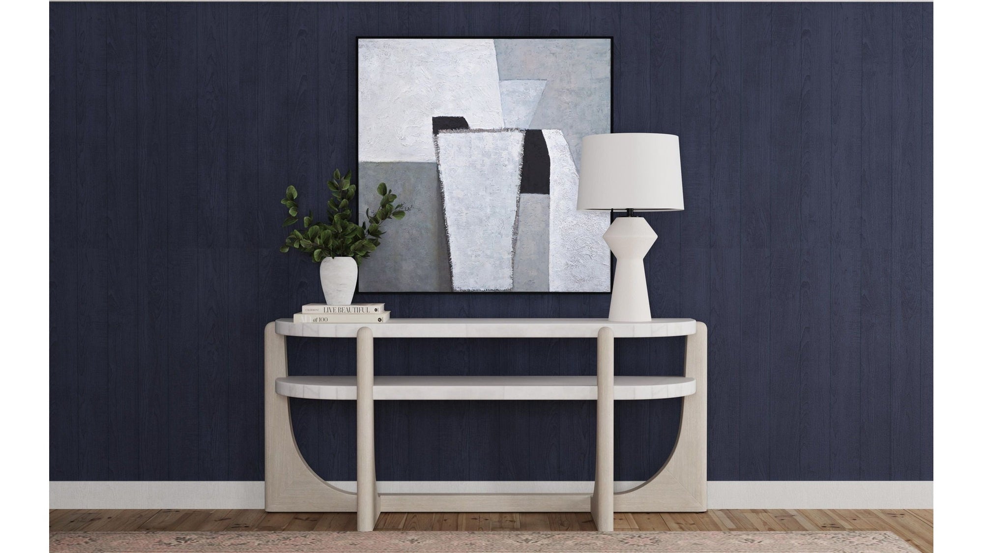 Landen Canvas Art - Gray
