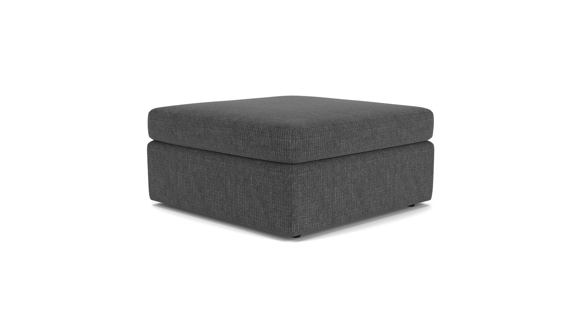 Sky - Fabric Stationary Square Cocktail Ottoman