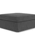 Sky - Fabric Stationary Square Cocktail Ottoman