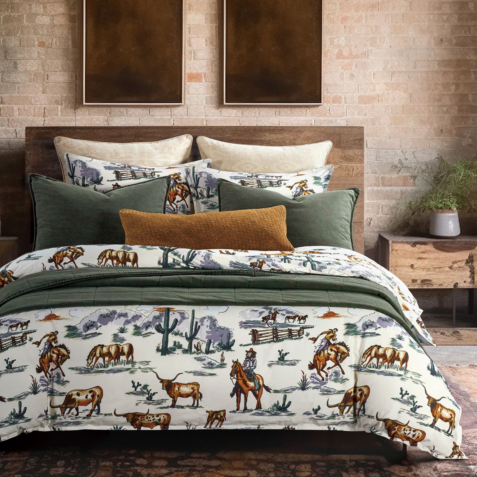 Ranch Life - Twin Reversible Duvet Cover Set (Set of 2) - Duffle Bag