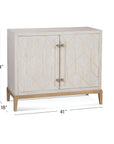 Perrine - Hospitality Cabinet - White