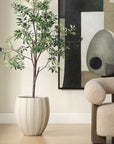 Ridgehaven - Textured Outdoor Planter - White