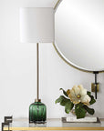 Lois - Glass Buffet Lamp - Green