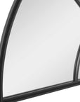 Rousseau - Iron Window Arch Mirror - Black