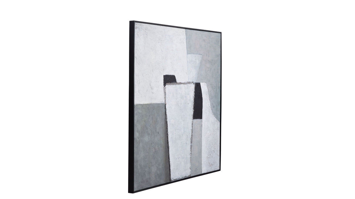 Landen Canvas Art - Gray