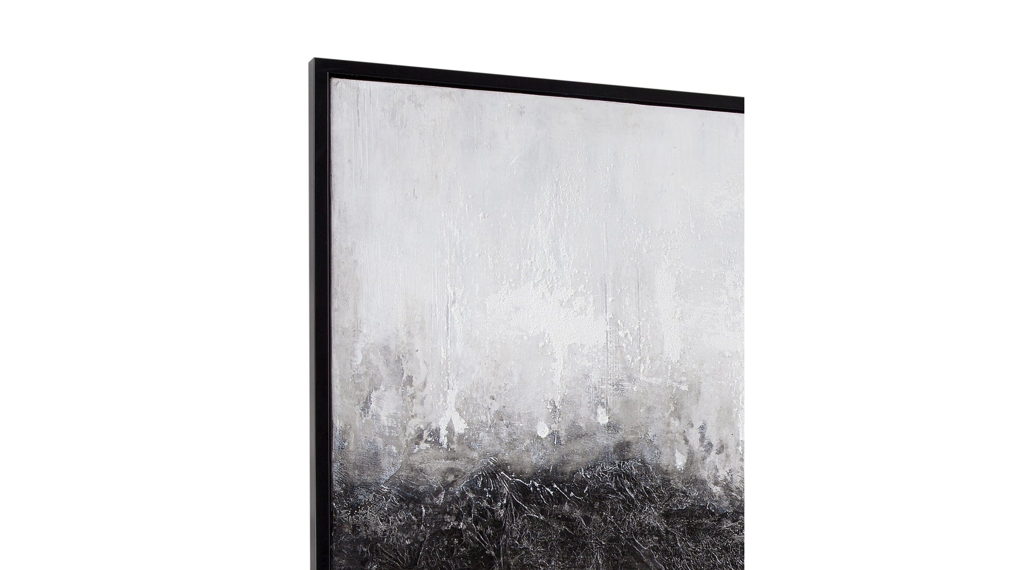 Divided Framed Canvas - Gray / Black