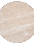 Melange - Vaquero Spot Table - Light Brown / Beige / Silver