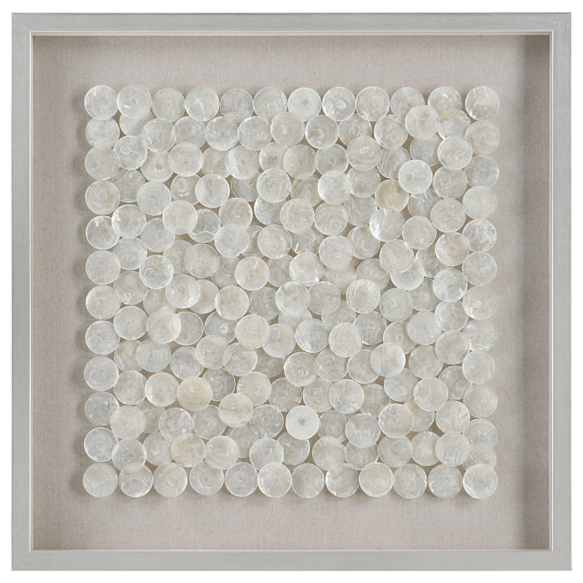 Roxas - Capiz Shell Shadow Box - Silver
