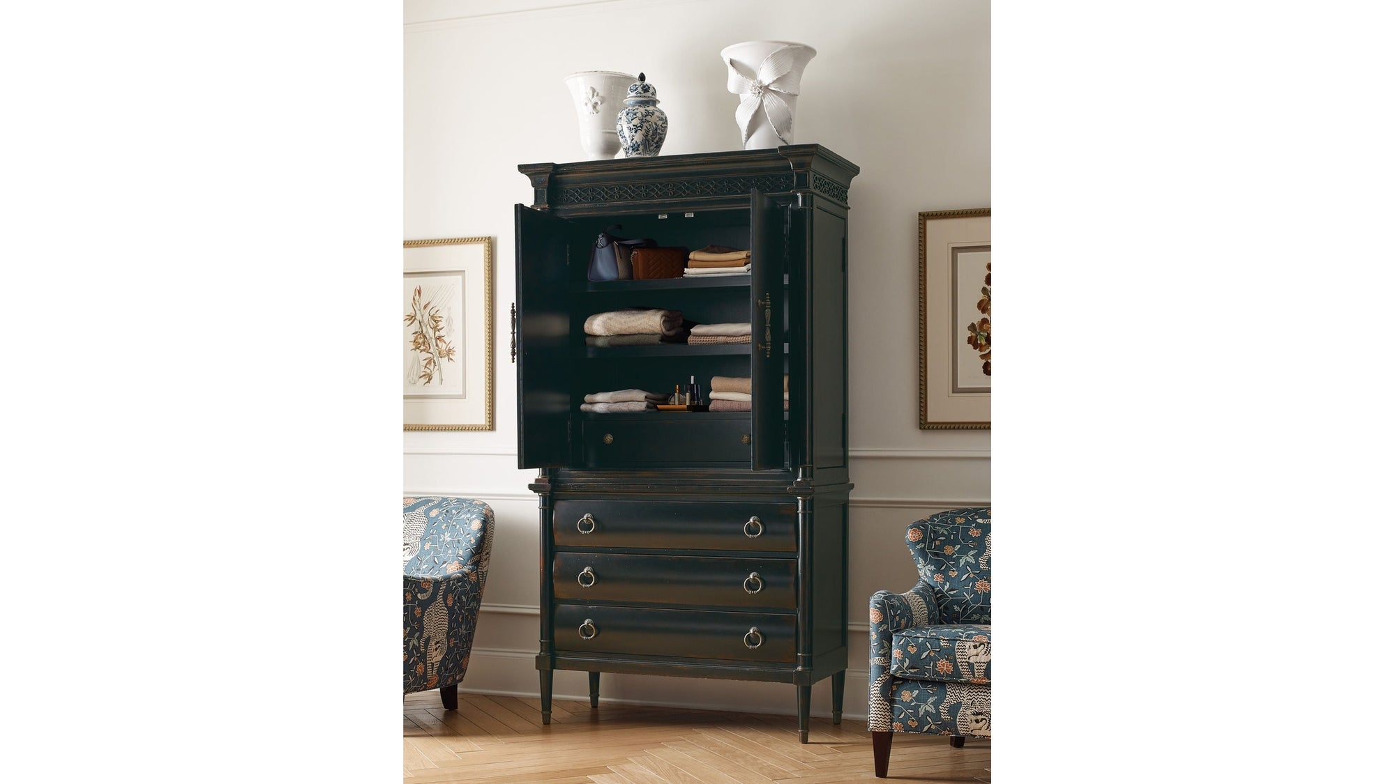 Charleston - Jewelry Armoire - Black