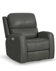 Linden - Power Swivel Gliding Recliner With Power Headrest, Lumbar, Heat & Massage