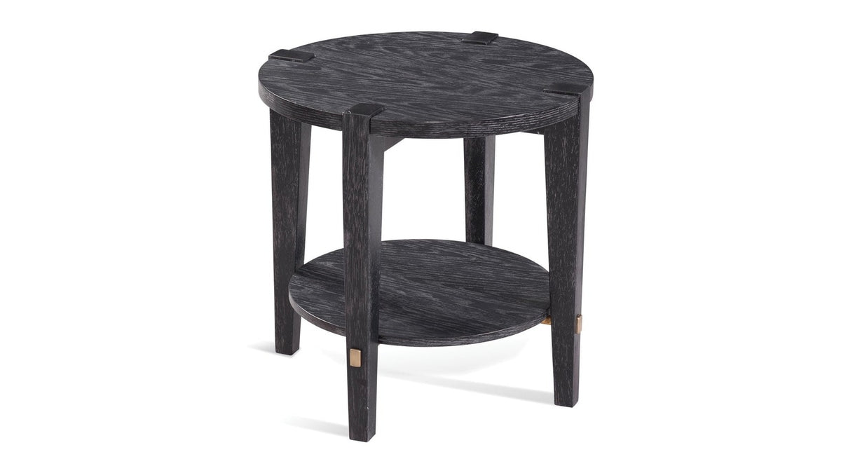 Whitfield - Round End Table - Black