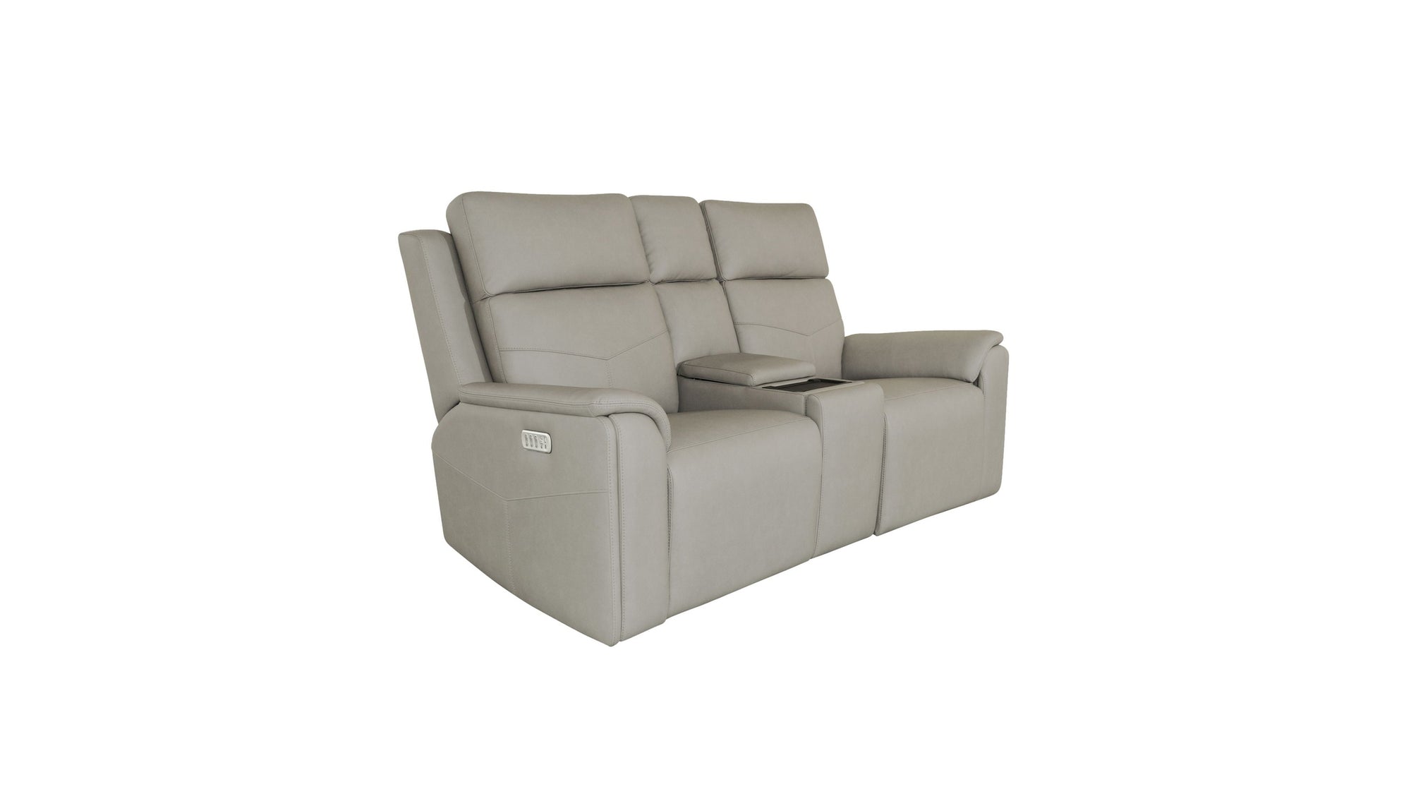 Vernon - Power Reclining Loveseat With Console, Power Headrests, Lumbar, Heat & Massage