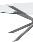 Deen - Oval Cocktail Table - Gray