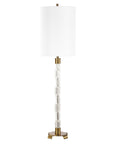 York - Crystal Buffet Lamp - Brass