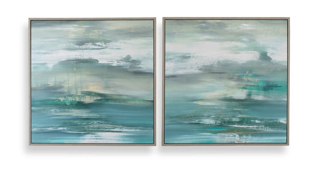 Tranquil State Of Mind - Framed Canvases Set of 2