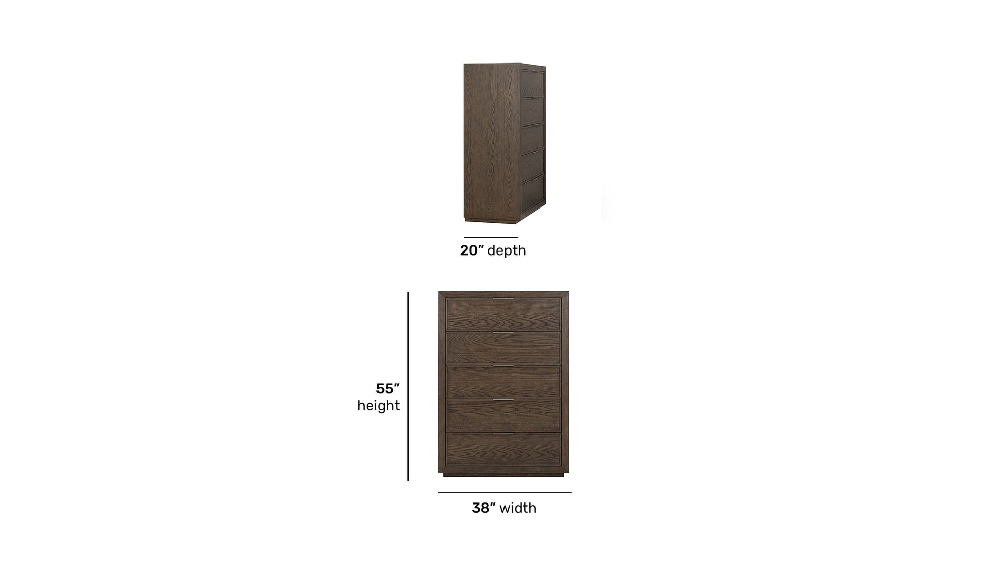 Athens - Drawer Chest - Dark Brown