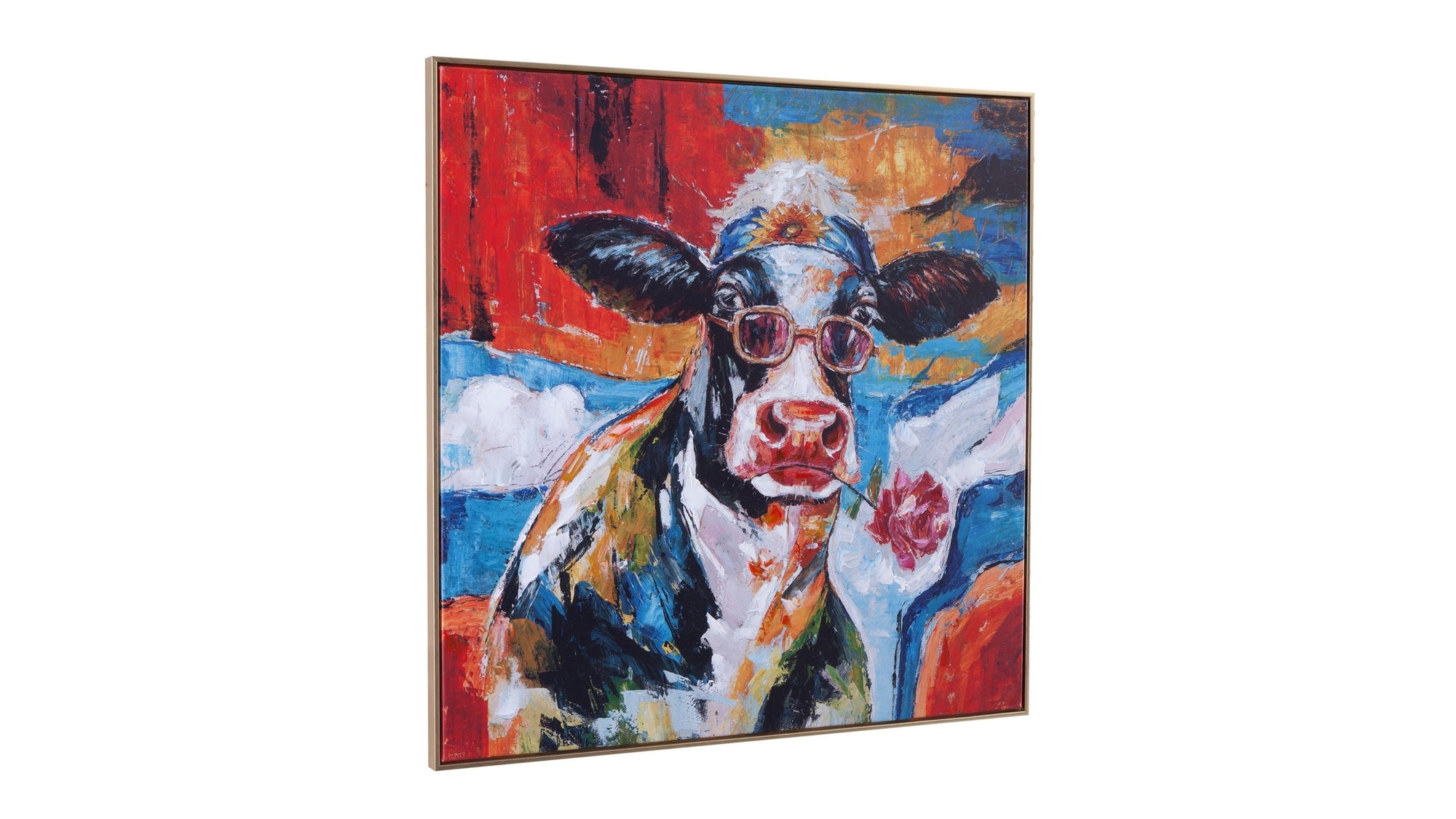 Cool Dude Framed Canvas - Red