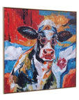 Cool Dude Framed Canvas - Red