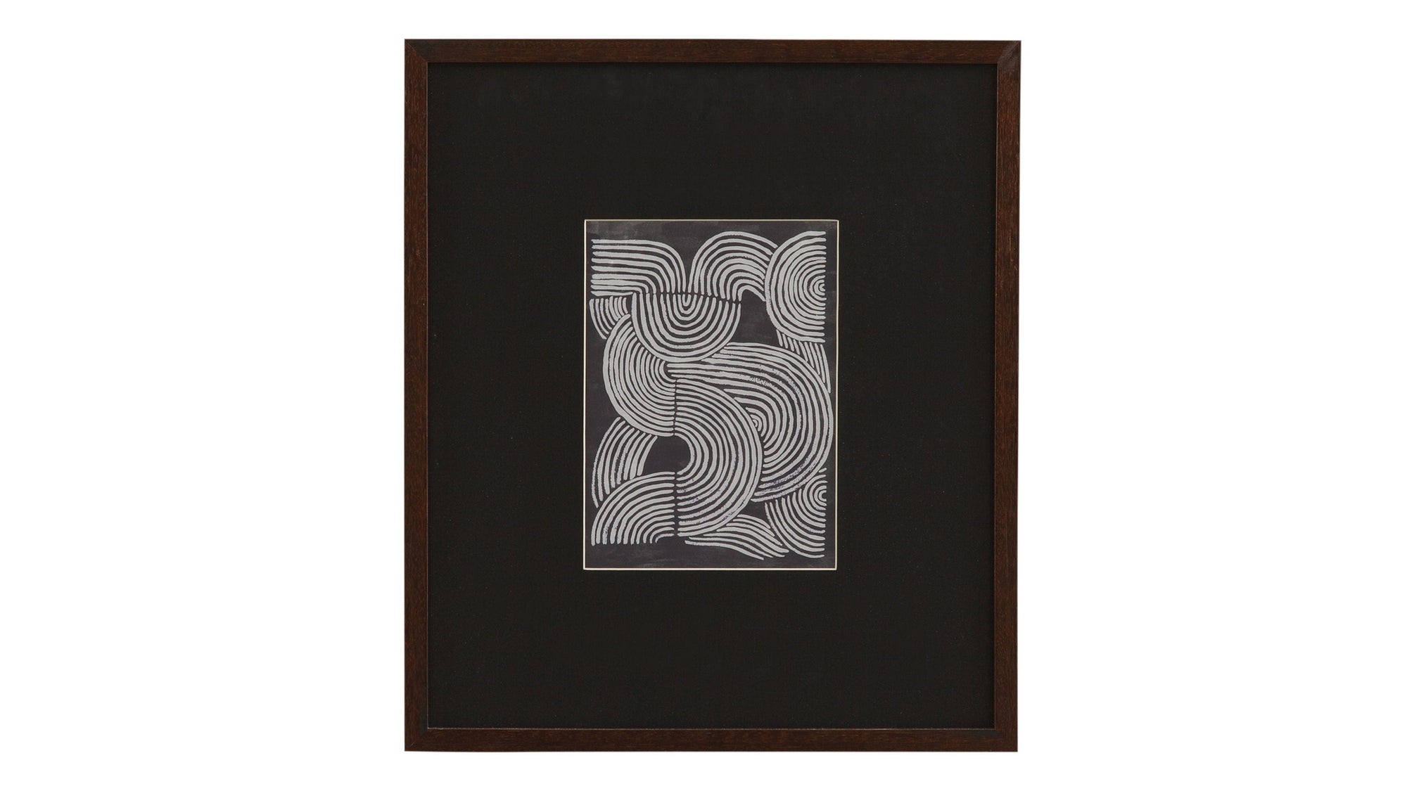 Neutral Strokes I Framed Print - Black
