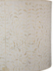 Shell End Table - White