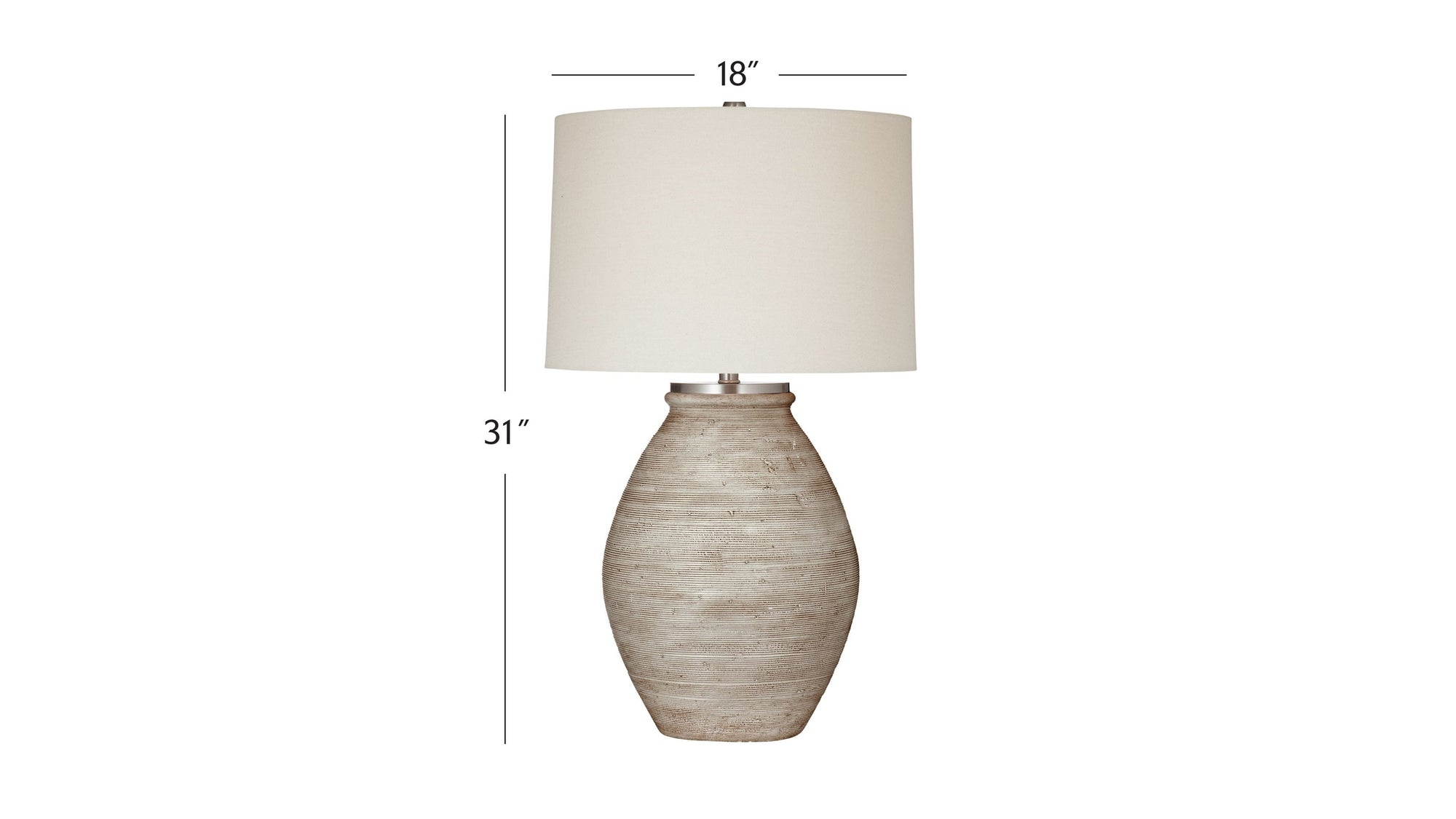 Fraser - Table Lamp - Distressed Cream