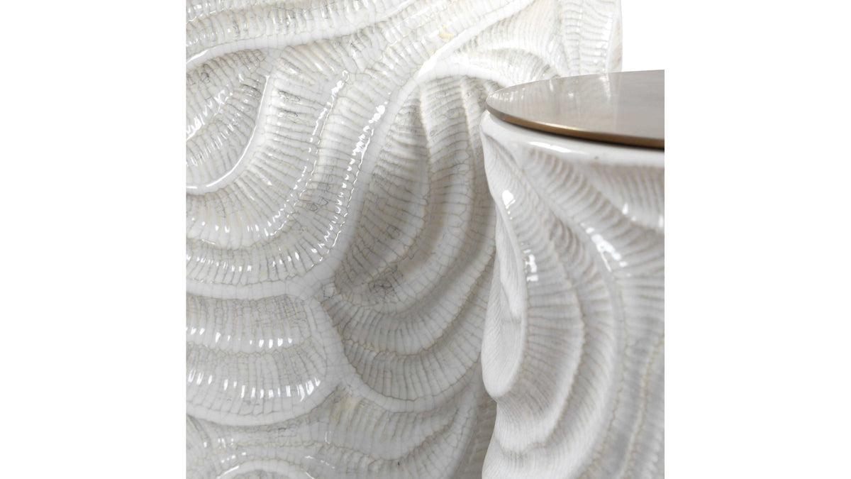 Ivory Tide - Indoor-Outdoor Canisters (Set of 2) - White
