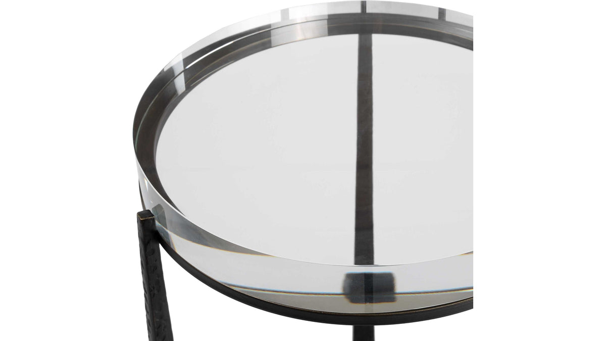 Midas - Round Accent Table - Dark Bronze