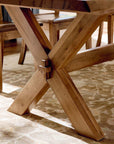 Crossbuck Rectangle Dining Table