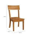 Rollins Dining Chair with Upholstered Seat
