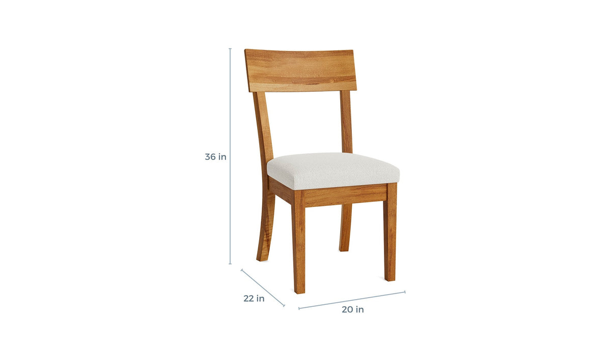 Rollins Dining Chair with Upholstered Seat