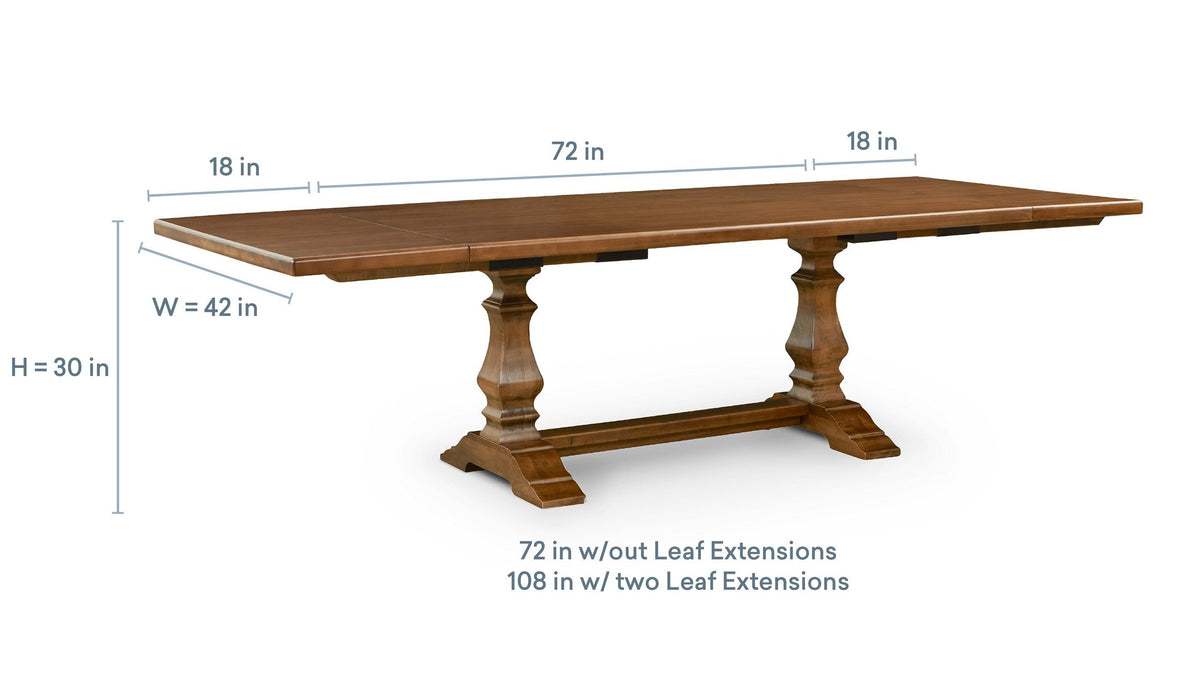 Harvest Dining Table with Extendable Leaves